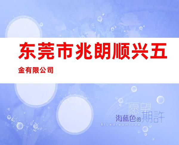 东莞市兆朗顺兴五金有限公司